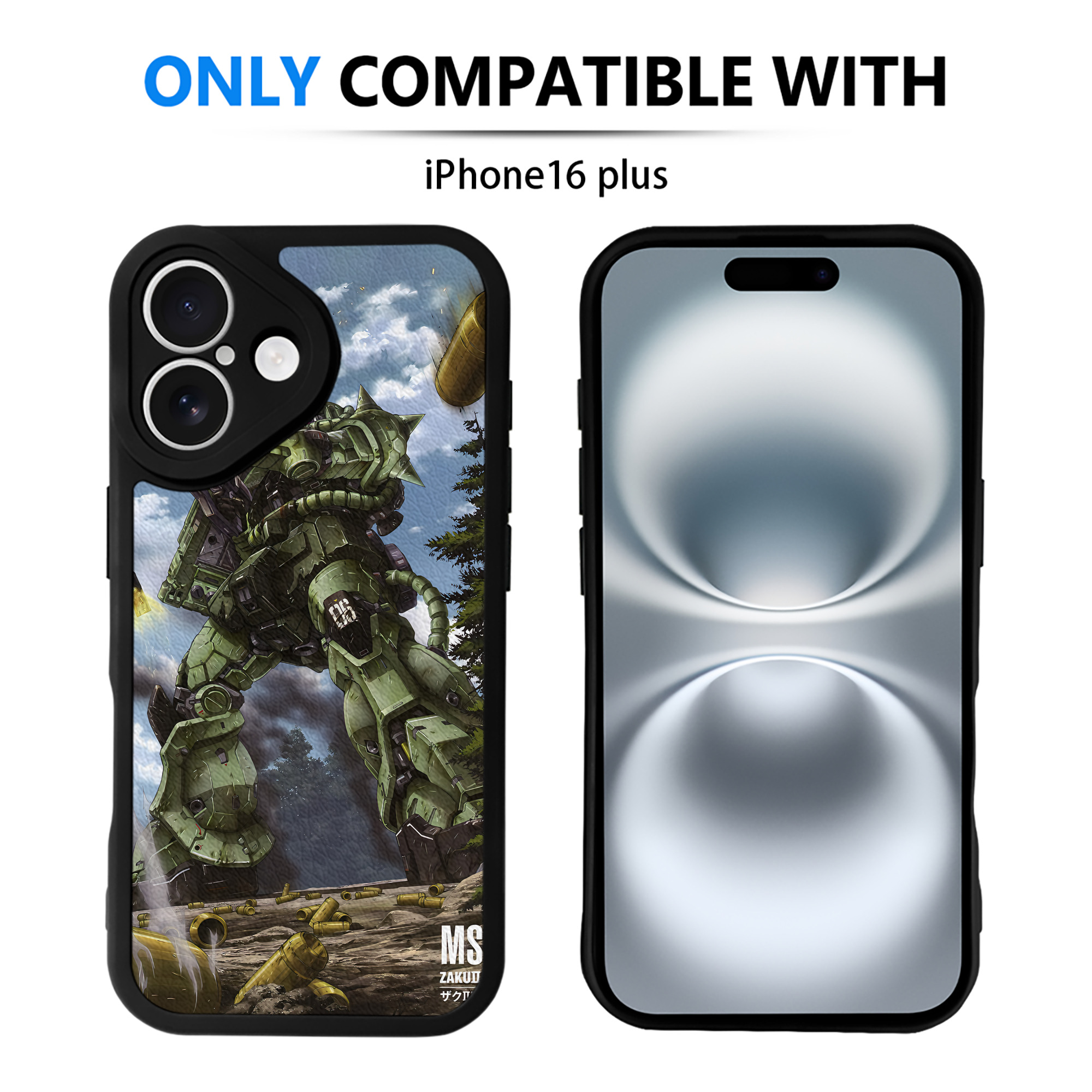 （画像用） 機動戦士ガンダム Mobile Suit Gundam 【iPhone 16シリーズ対応】シリコンスマホケース（レザー調） 材質：シリコン